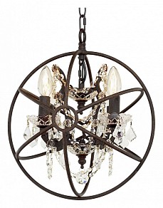 Подвесная люстра Loft it Foucaults Orb Crystal коричневый арт. LOFT1897/4