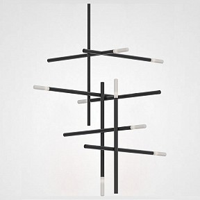 Люстра на штанге Imperiumloft Traverse Black черный арт. TRAVERSE01