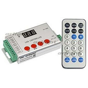 Контроллер Arlight HX-802S серый арт. HX-802SE-2 (6144 pix, 5-24V, SD-карта, ПДУ)