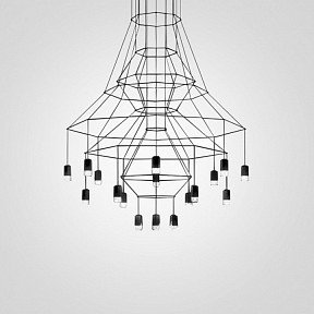 Подвесная люстра Imperiumloft Vibia Wireflow черный арт. 40,1635