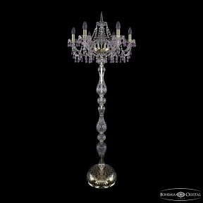 Торшер Bohemia Ivele Crystal 1410 золото арт. 1410T1/6/195-160 G V7010