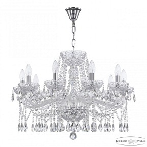 Подвесная люстра Bohemia Ivele Crystal 5413 никель арт. 5413/10/240 Ni Clear/M-1F