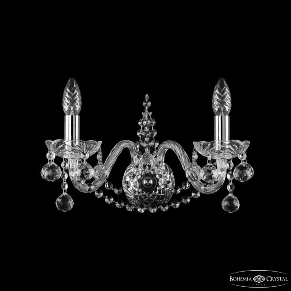 Бра Bohemia Ivele Crystal 1411 никель арт. 1411B/2/160 Ni Balls