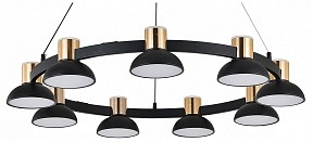 Подвесная люстра Indigo Traforo золото арт. 11059/9P Black