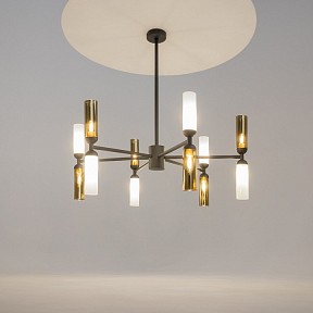 Люстра на штанге Maytoni Memory черный арт. MOD177PL-12G