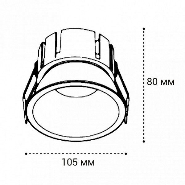 Встраиваемый светильник Italline IT06-6032 белый арт. IT06-6032 white 3000K