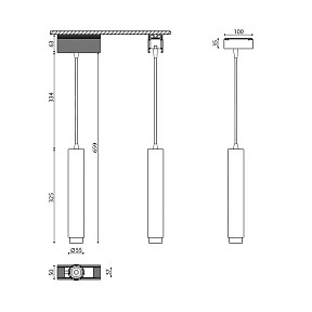 Подвесной светильник DesignLed SY черный арт. SY-601241-BL-10-NW