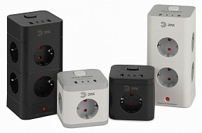 Сетевой фильтр Эра  белый арт. TWR-8es-1,5m-4USB-W