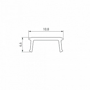 Рассеиватель Arlight SHELF белый арт. 060587