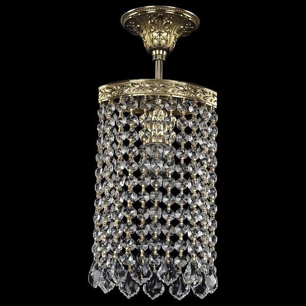 Светильник на штанге Bohemia Ivele Crystal 1920 золото арт. 19203/15IV G Leafs