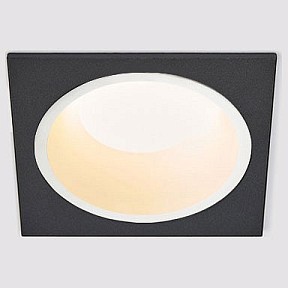 Встраиваемый светильник Italline IT08-8013 белый арт. IT08-8013 white 3000K + IT08-8014 black