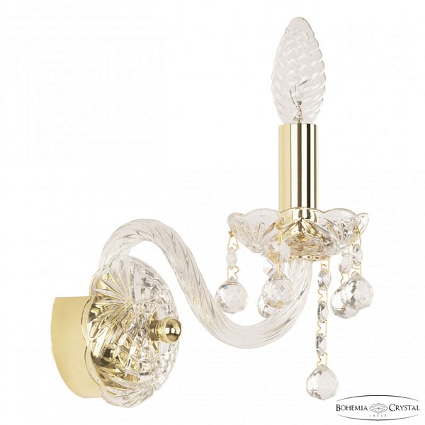 Бра Bohemia Ivele Crystal 108 золото арт. 108B/1/141 G
