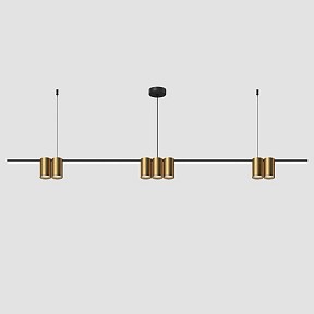 Подвесной светильник Denkirs Orbit золото арт. DK4063-BK+SG