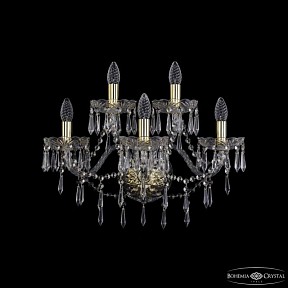 Бра Bohemia Ivele Crystal 1403 золото арт. 1403B/3+2/195/XL G