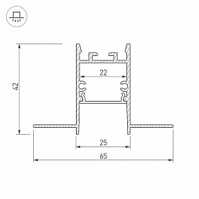 Профиль Arlight SL-COMFORT металл арт. 033275