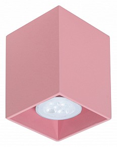 Накладной светильник TopDecor Tubo8 SQ красный арт. Tubo8 SQ P1 27