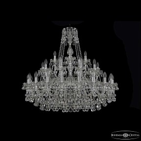 Подвесная люстра Bohemia Ivele Crystal 1409 никель арт. 1409/20+10+5/360 Ni