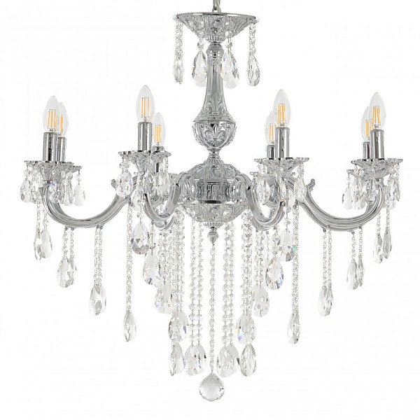 Подвесная люстра Bohemia Ivele Crystal AL7801 никель арт. AL78101/8/250 B NW