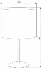 Настольная лампа декоративная TK Lighting Tercino черный арт. 5278 Tercino Blue