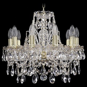 Подвесная люстра Bohemia Ivele Crystal 1411 золото арт. 1411/10/141/G
