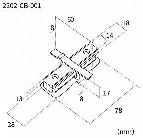 Соединитель для треков Favourite Practica черный арт. 2202-CB-001