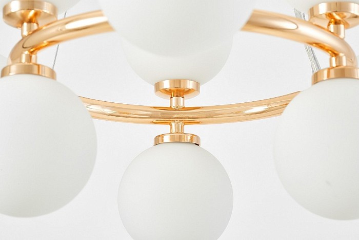 Подвесная люстра LUMINA DECO MARSIADA золото арт. LDP 6033-9 FGD