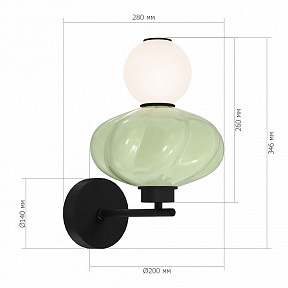 Бра ST-Luce FLORENTINI черный арт. SL6134.401.01