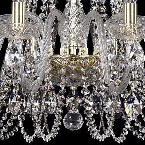 Подвесная люстра Bohemia Ivele Crystal 1402 золото арт. 1402/12/360/G