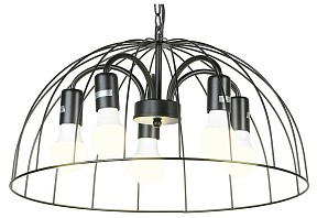 Подвесная люстра Lussole Lattice 1 черный арт. GRLSP-8216