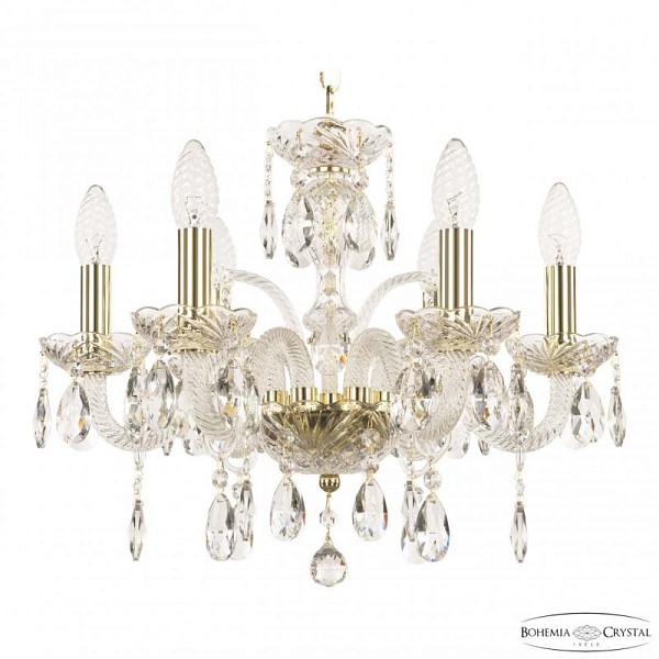 Подвесная люстра Bohemia Ivele Crystal 118 золото арт. 118/6/141 G