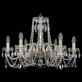 Подвесная люстра Bohemia Ivele Crystal 1402 золото арт. 1402/6/240/G