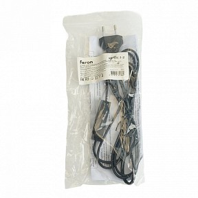 Сетевой провод Feron KF-HK-1-2 черный арт. 51041