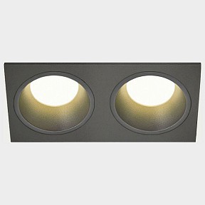 Встраиваемый светильник Italline IT08-8013 черный арт. IT08-8013 black 3000K 2 шт + IT08-8015 black