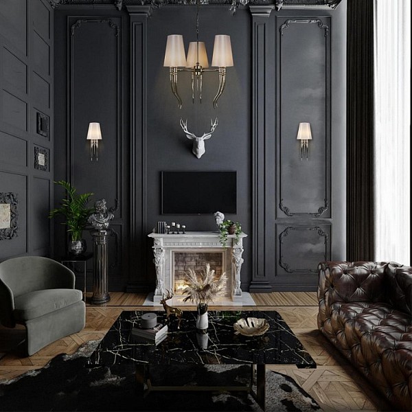 Подвесная люстра Loft it Brunilde серый арт. 10207/6 Chrome