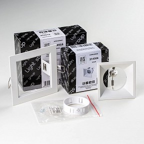 Встраиваемый светильник Lightstar Domino белый арт. D51606WMOD