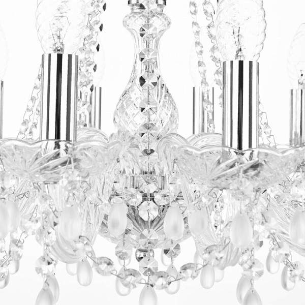 Подвесная люстра Bohemia Ivele Crystal 112 никель арт. 112/10/165 Ni V0300