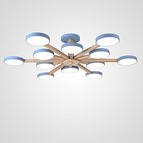 Люстра на штанге Imperiumloft TURNA Blue голубой арт. TURNA-B01