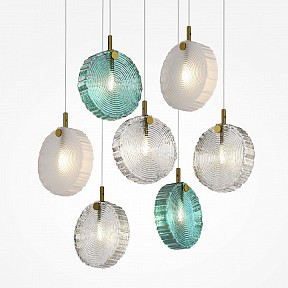Подвесная люстра Maytoni Frozen желтый арт. MOD254PL-07BS