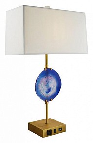 Настольная лампа декоративная Imperiumloft Blue Agate латунь арт. 43,324