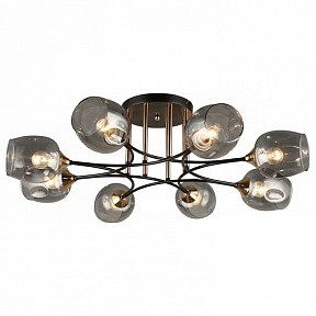 Люстра на штанге Imex MD.4882 коричневый арт. MD.4882-8-S COFFEE+FGD