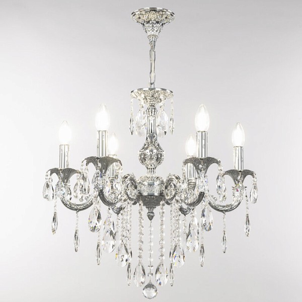 Подвесная люстра Bohemia Ivele Crystal AL7901 никель арт. AL79101/6/175 B Ni