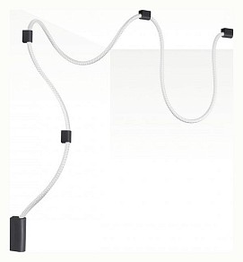 Подвесной светильник Odeon Light Corda черный арт. 4391/30CL