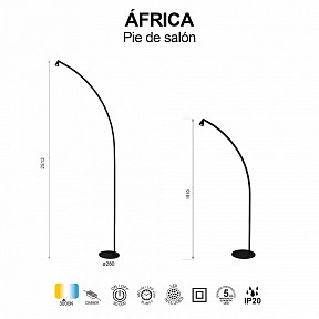 Торшер Mantra Africa черный арт. 9417
