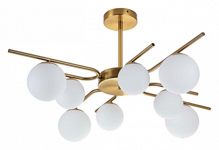 Люстра на штанге Escada Sphere коричневый арт. 642/8P Brass