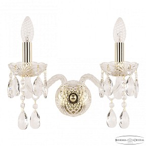 Бра Bohemia Ivele Crystal 107 золото арт. 107B/2/165 G