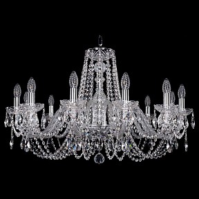 Подвесная люстра Bohemia Ivele Crystal 1402 металл арт. 1402/12/300/Ni