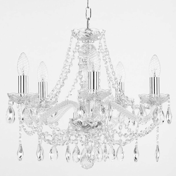 Подвесная люстра Bohemia Ivele Crystal 107 никель арт. 107/5/165 Ni