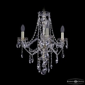 Подвесная люстра Bohemia Ivele Crystal 1415 золото арт. 1415/3/165 G