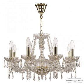 Подвесная люстра Bohemia Ivele Crystal 104 золото арт. 104/8/195 G