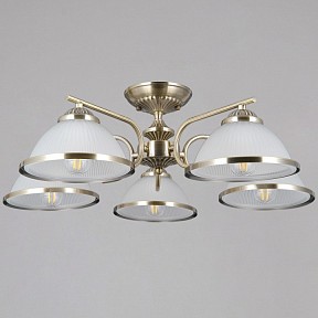 Люстра на штанге ILLUMICO  бронза арт. IL0891-5CSQ-26 AB ELITE